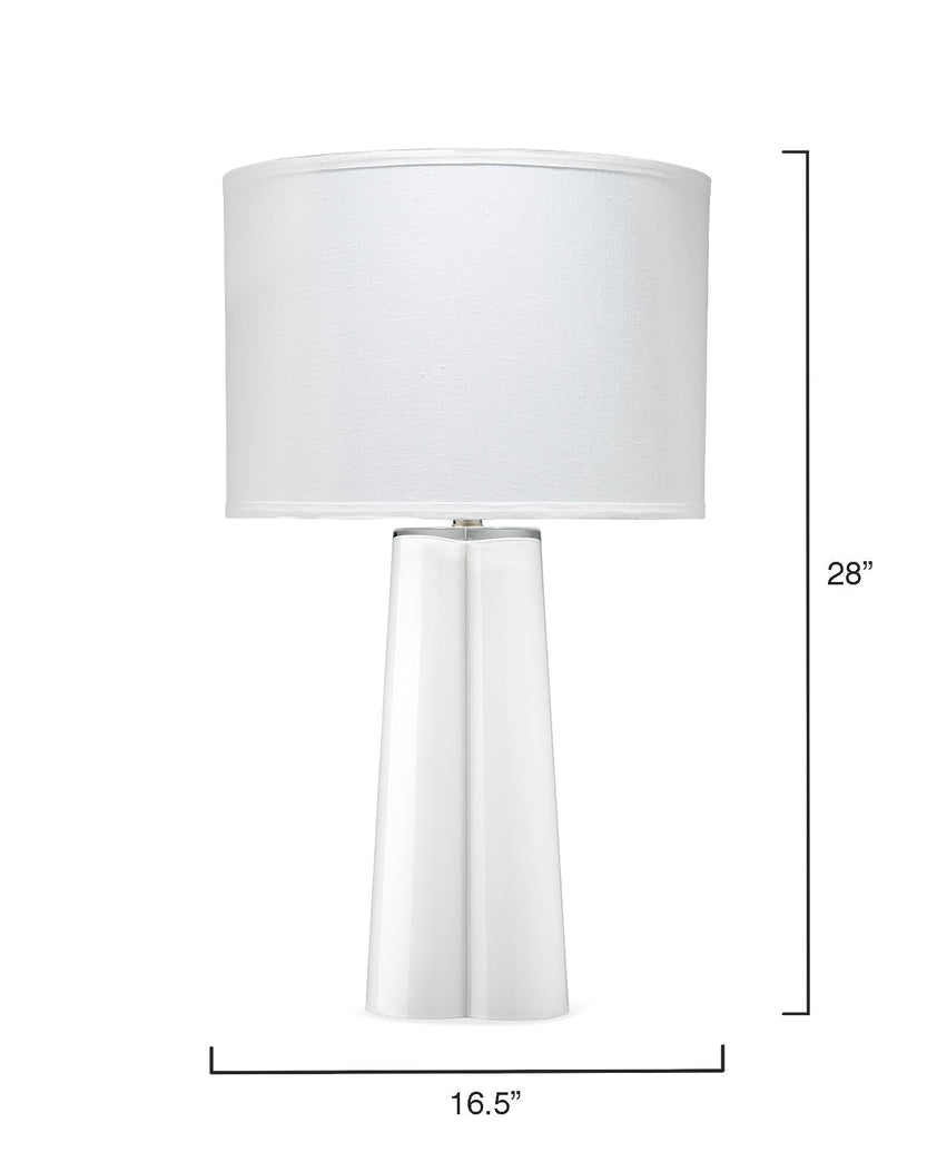 Clover Table Lamp-White