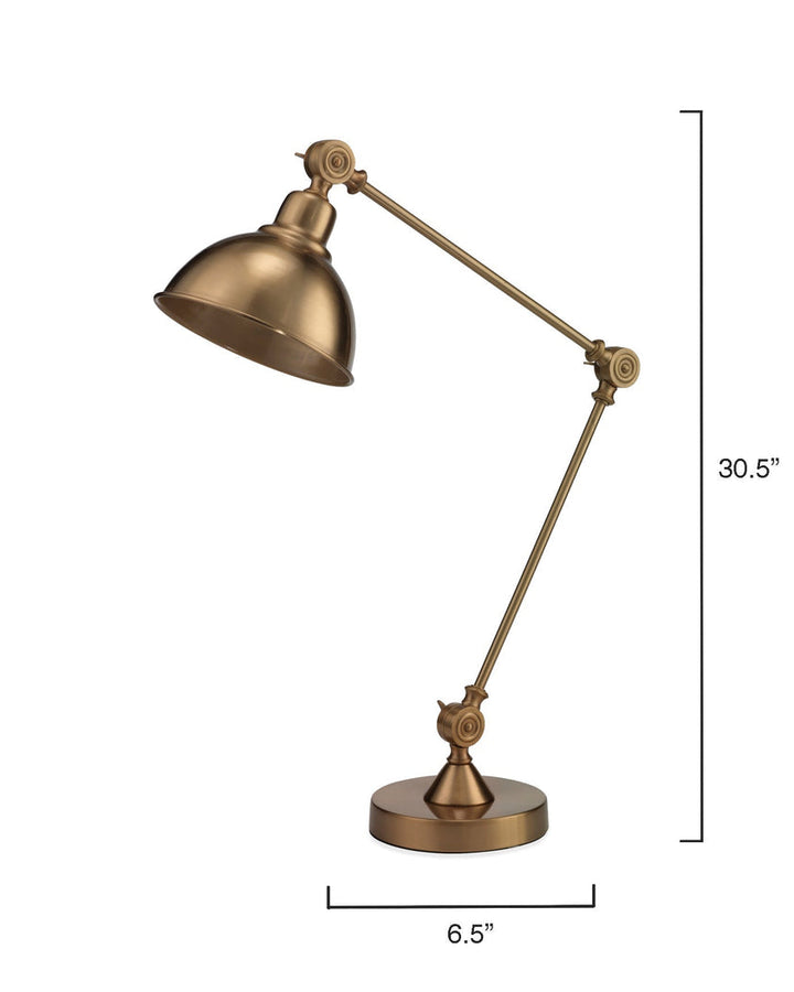 Wallace Table Lamp-Antique Brass