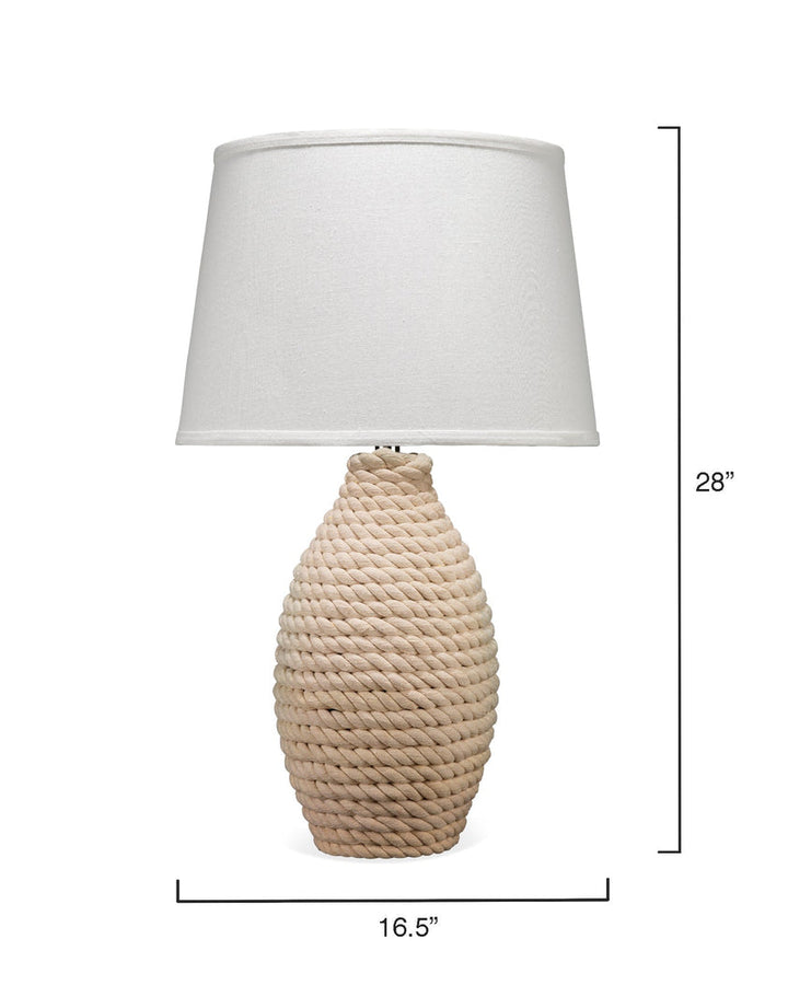 Rope Table Lamp-Off-White