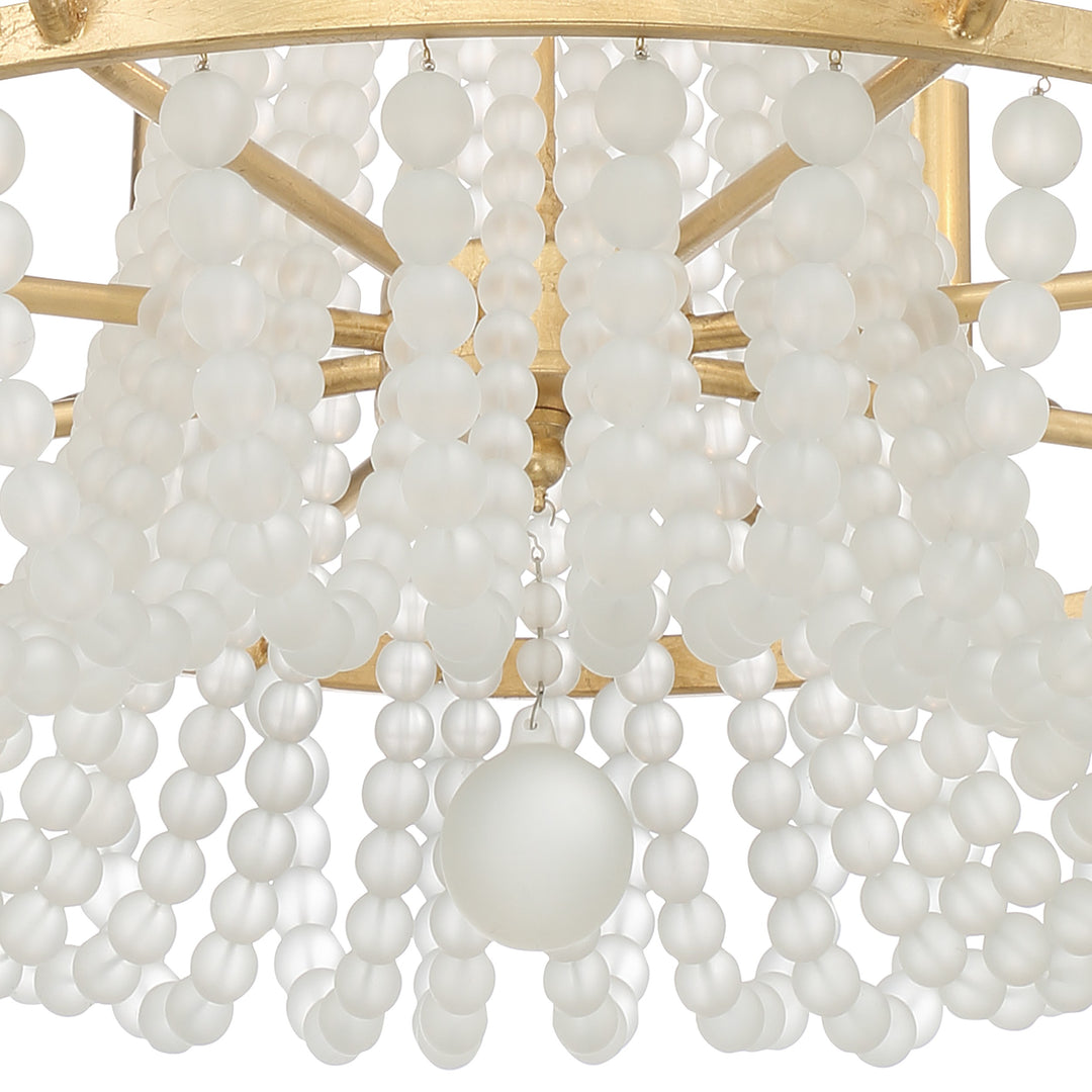 Crystorama Bella 8 Light Antique Gold Chandelier