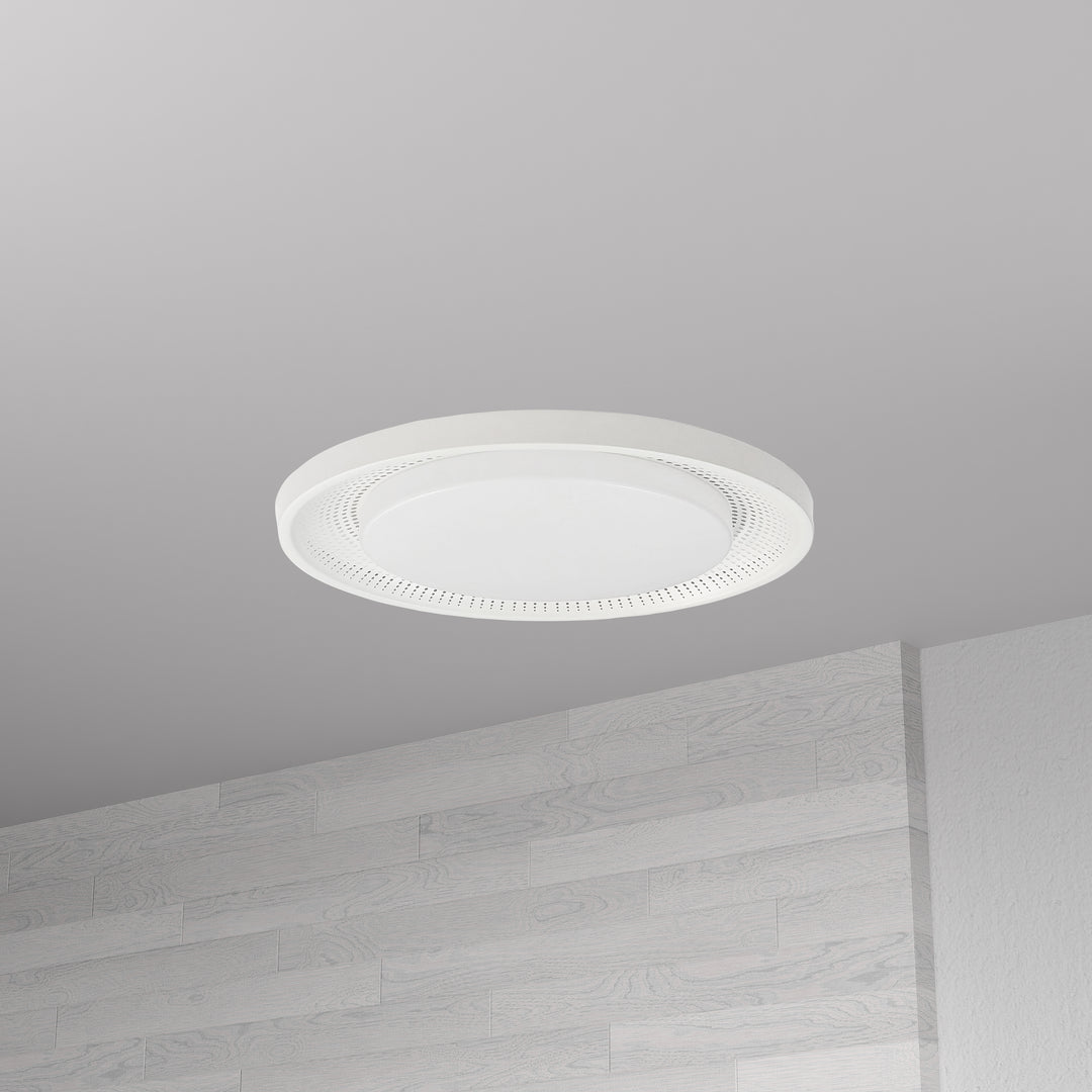 Dainolite 30W Flush Mount Matte Black with White Acrylic Diffuser