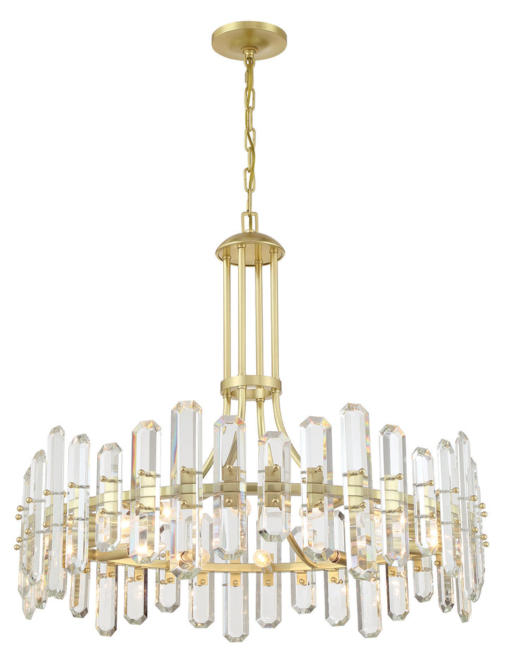 Bolton 12 Light Aged Brass Chandelier