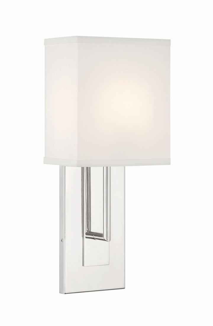 Brent 1 Light Polished Nickel Sconce