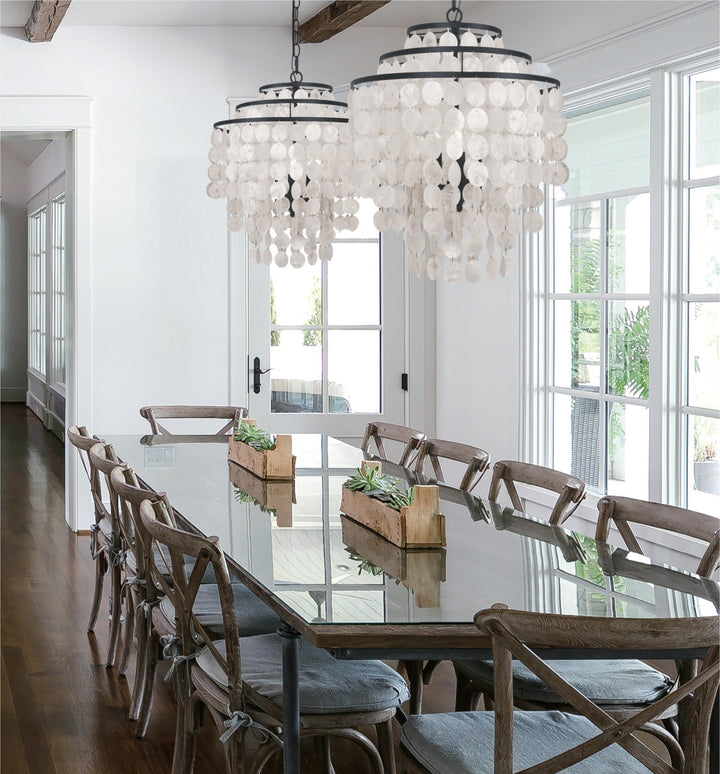 Crystorama Brielle 4 Light Antique Silver Chandelier