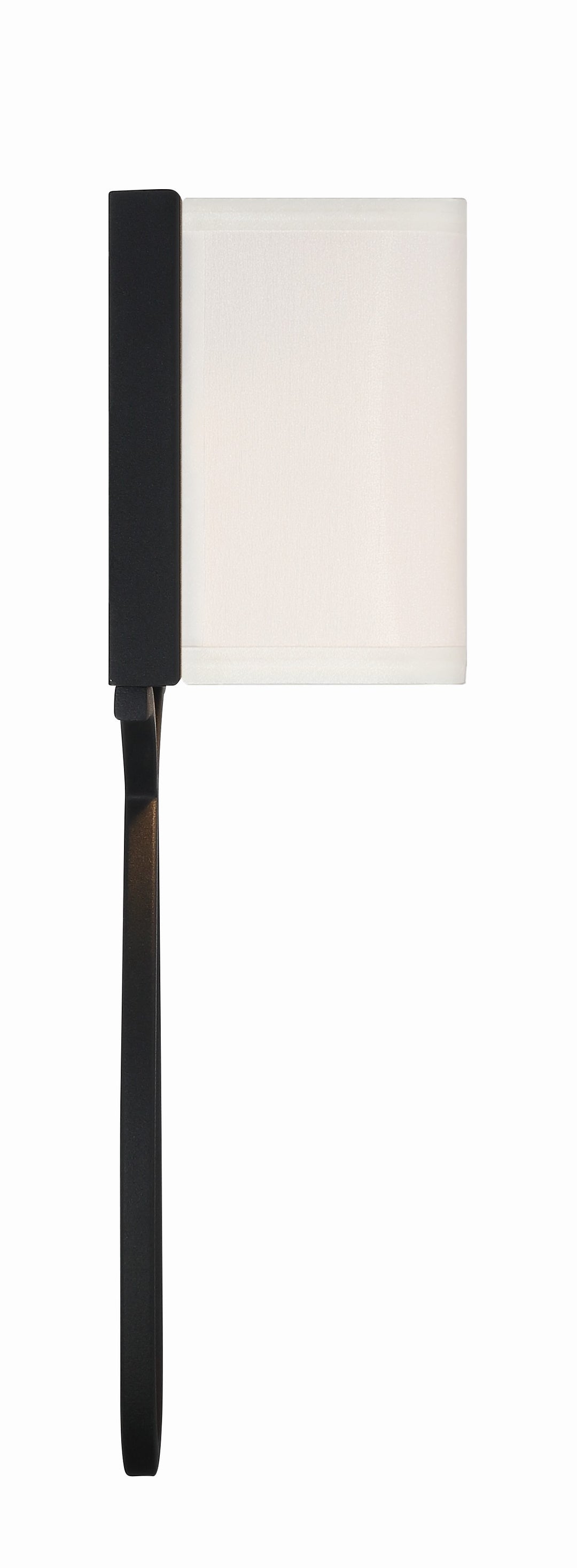 Crystorama Brinkley 2 Light Black Forged Sconce