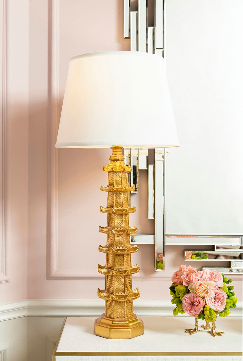 Brighton Lamp (Lamp Only) - Gold Leaf