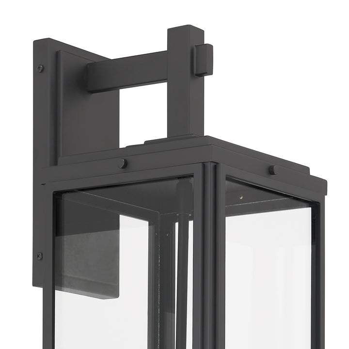 Crystorama Byron 3 Light Matte Black Outdoor Sconce