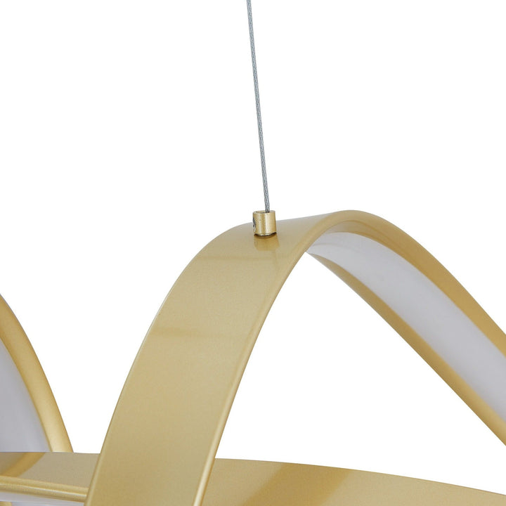 Bucharest LED Chandelier // Sandy Gold