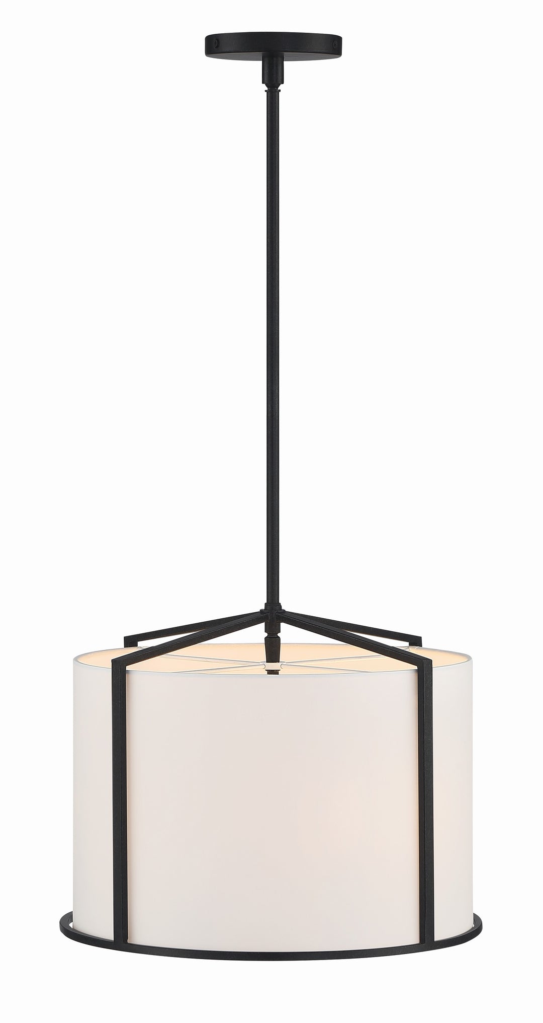 Crystorama Carlyn 4 Light Black Mini Chandelier