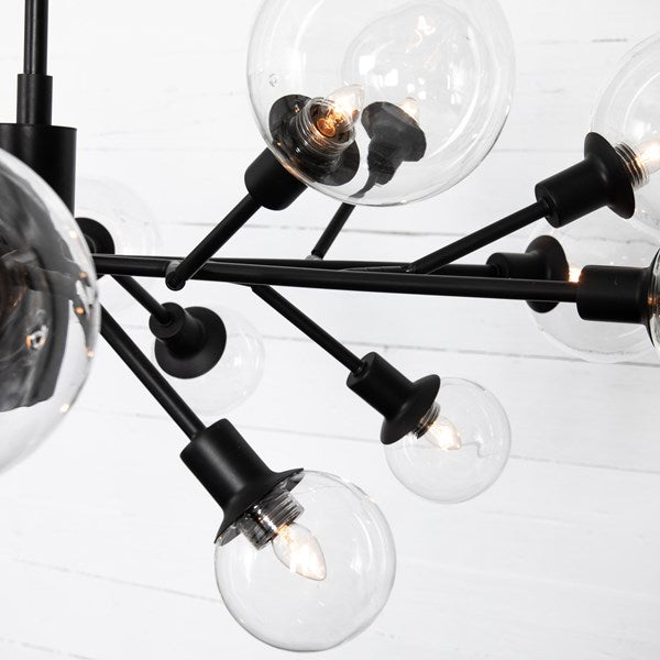 Pellman Chandelier-Flat Black