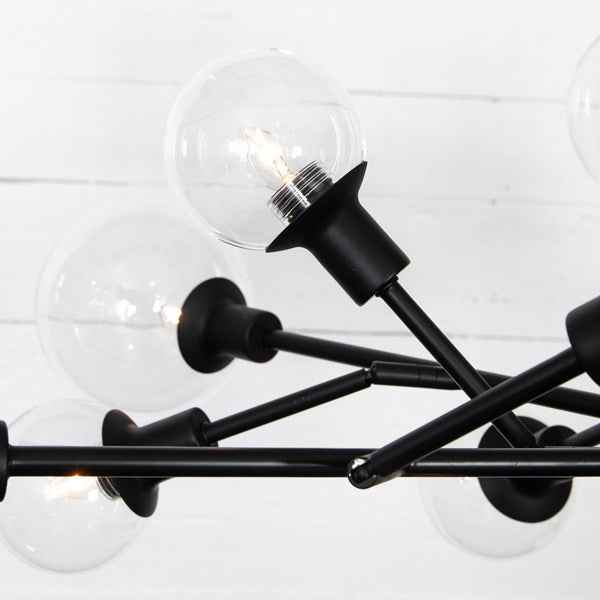 Pellman Chandelier-Flat Black