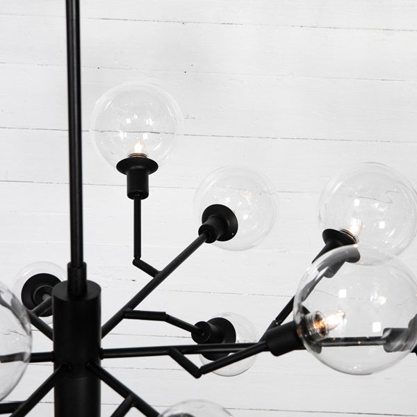 Pellman Chandelier-Flat Black