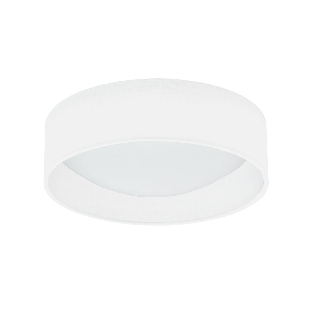 Dainolite 11" Light Flush Mount Fixture Black/Clear Shade