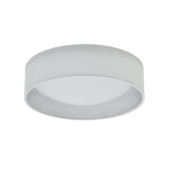 Dainolite 11" Light Flush Mount Fixture Black/Clear Shade