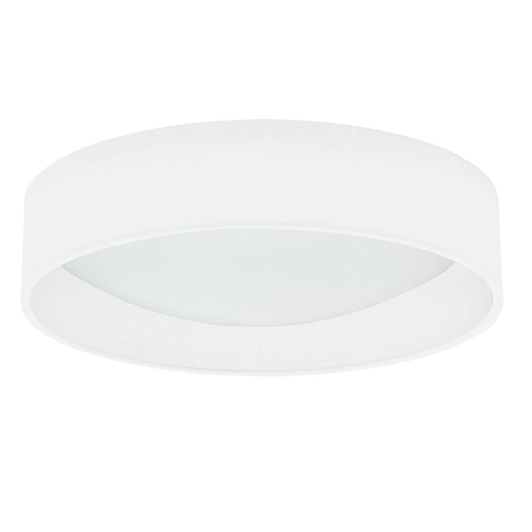 Dainolite LED Flush Mount, Satin Chrome Finish, Black Shade