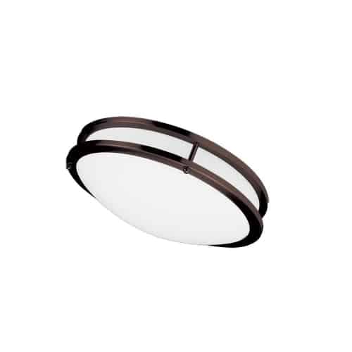 Dainolite Dimmable LED Ceiling Flush Mount, Bronze Finish