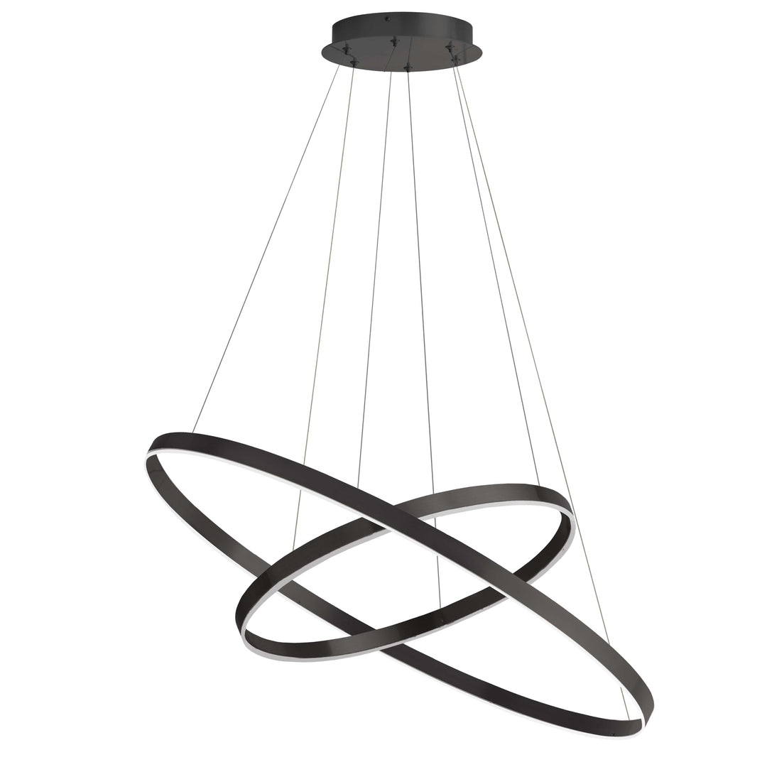 Dainolite 97W Chandelier, Aged Brass w/ White Acrylic Diffuser