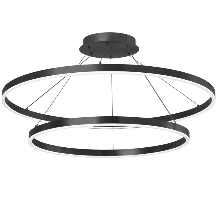 Dainolite 97W Chandelier, Aged Brass with White Acrylic Diffuser