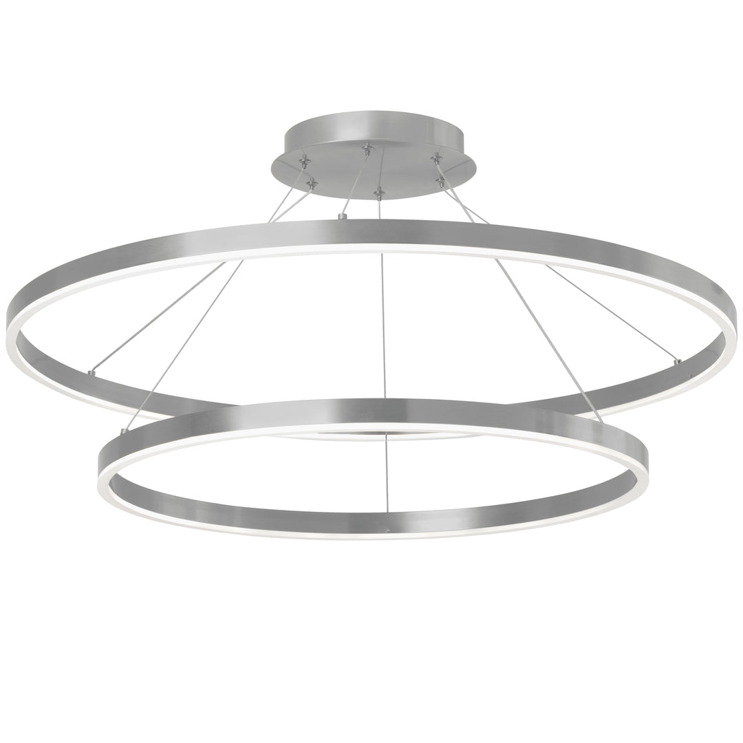 Dainolite 97W Chandelier, Aged Brass with White Acrylic Diffuser