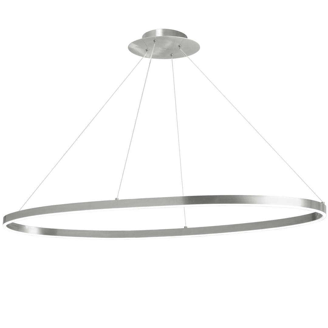 Dainolite 63W Horizontal Chandelier, Aged Brass with White Acrylic Diffuser