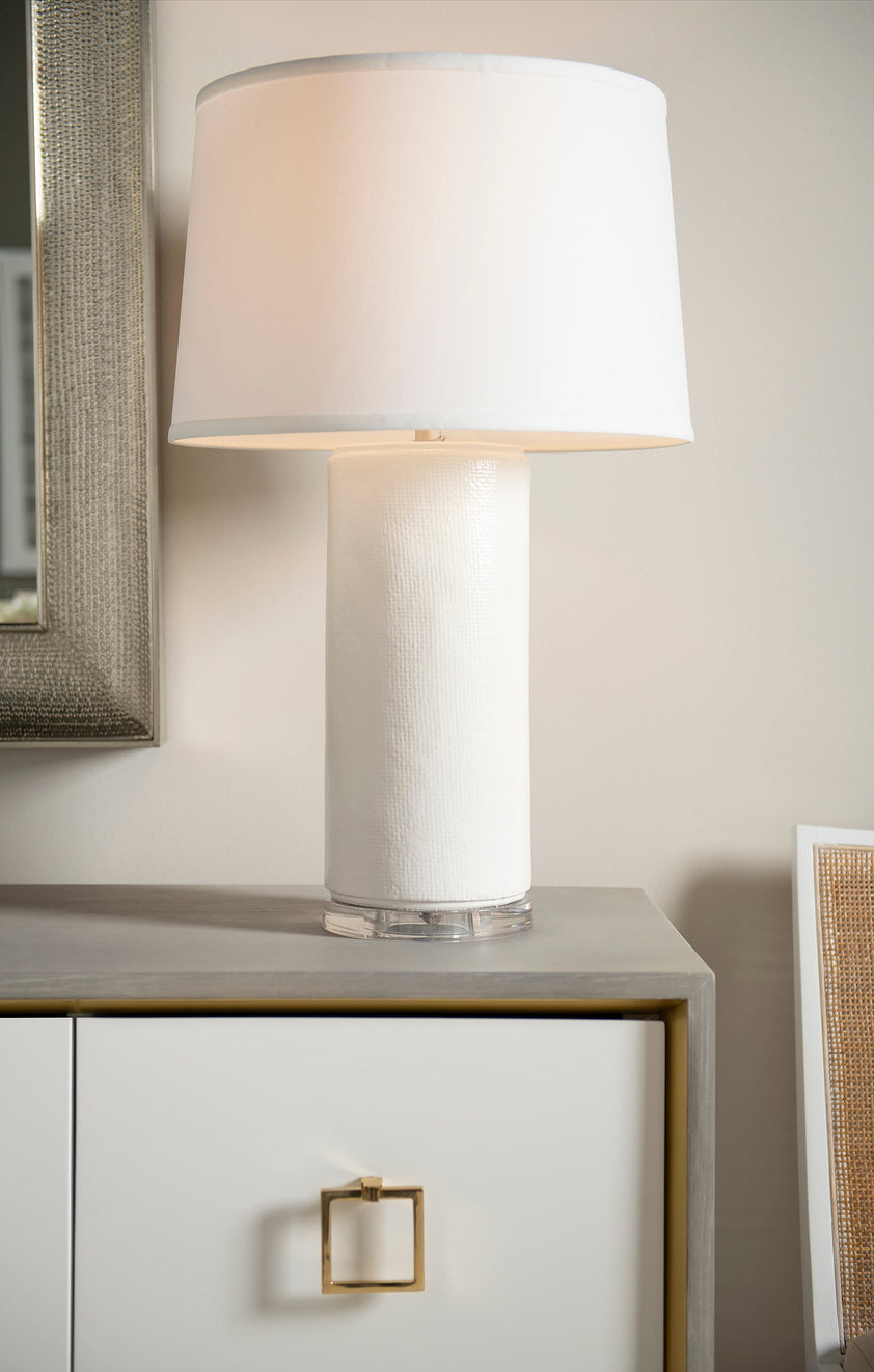 Cleo Lamp (Lamp Only) - Off White Linen