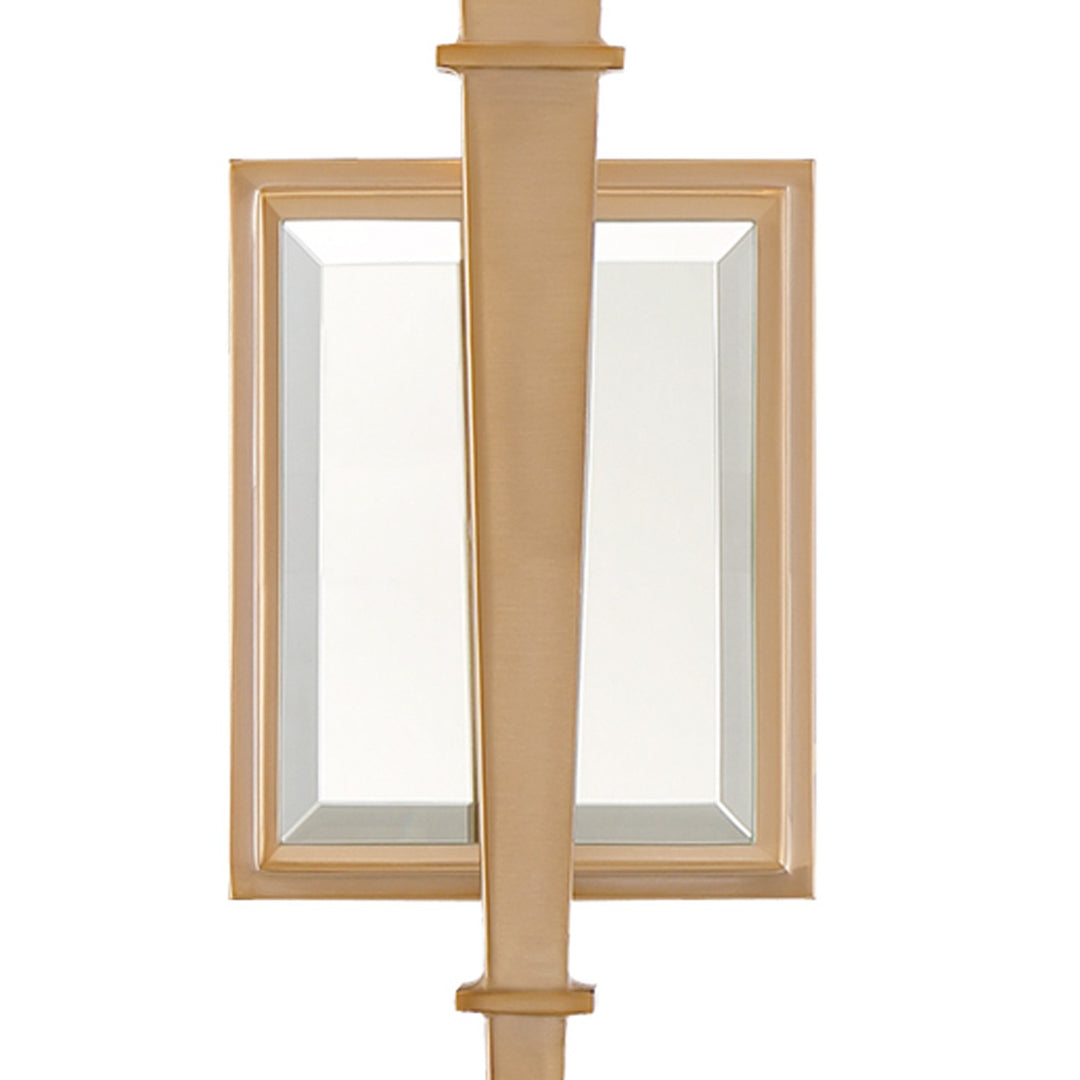 Crystorama Clifton 1 Light Aged Brass Sconce