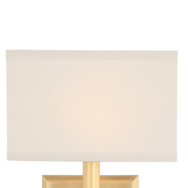 Crystorama Clover 1 Light Aged Brass Sconce