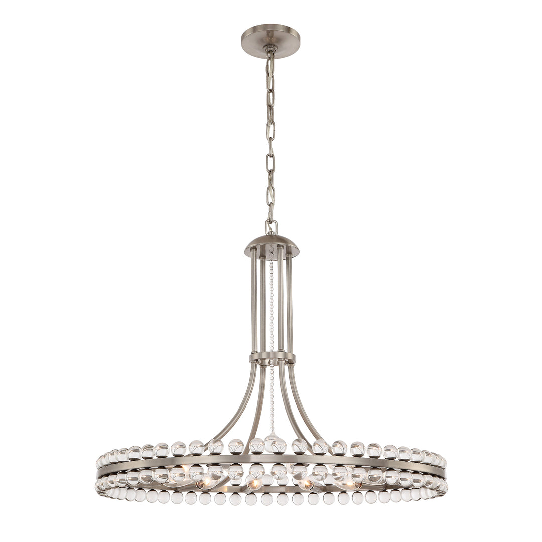 Clover 12 Light Aged Brass Chandelier