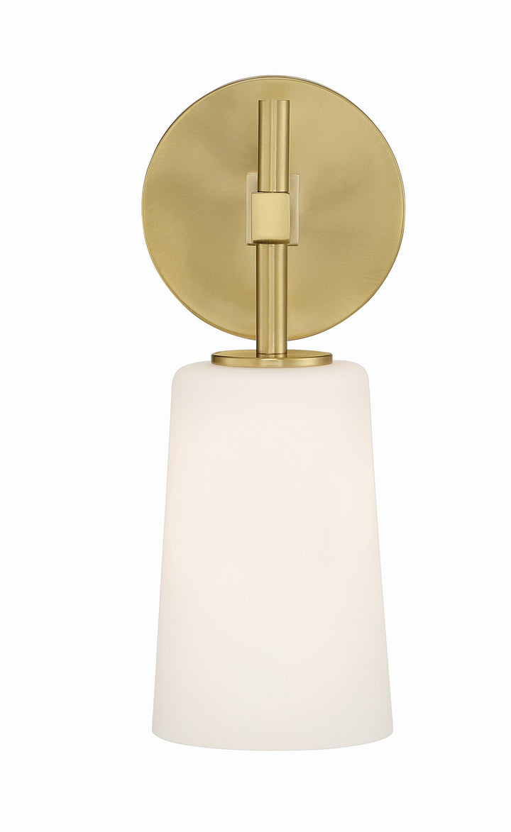 Crystorama Colton 1 Light Aged Brass Bathroom Vanity