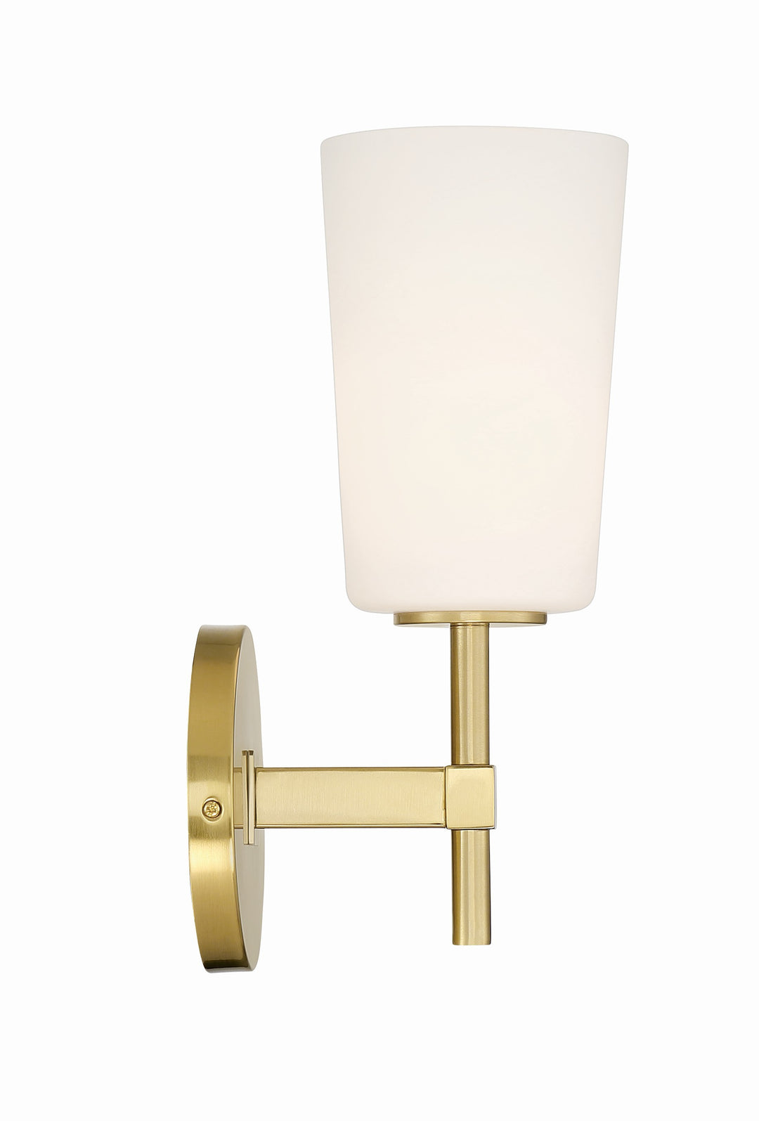 Crystorama Colton 1 Light Aged Brass Bathroom Vanity