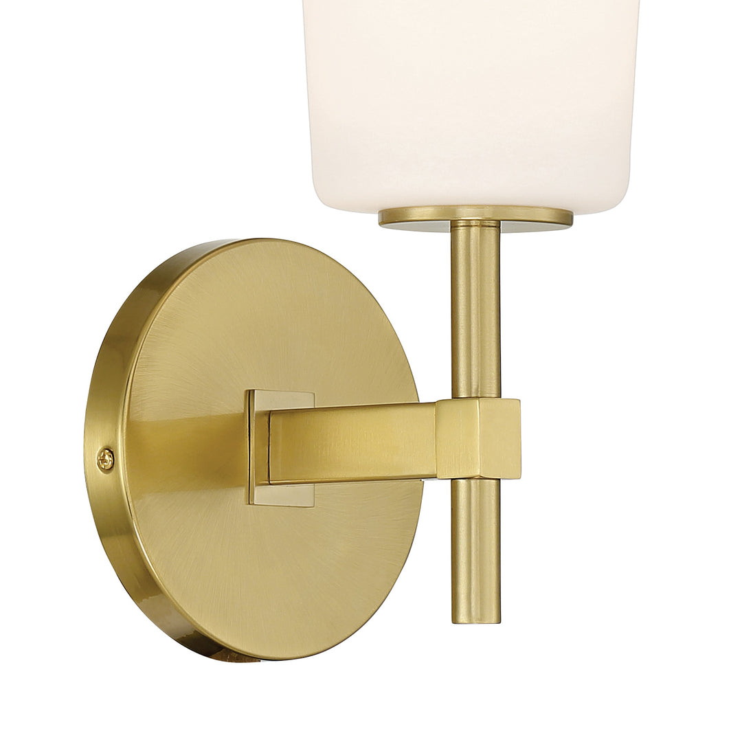 Crystorama Colton 1 Light Aged Brass Bathroom Vanity