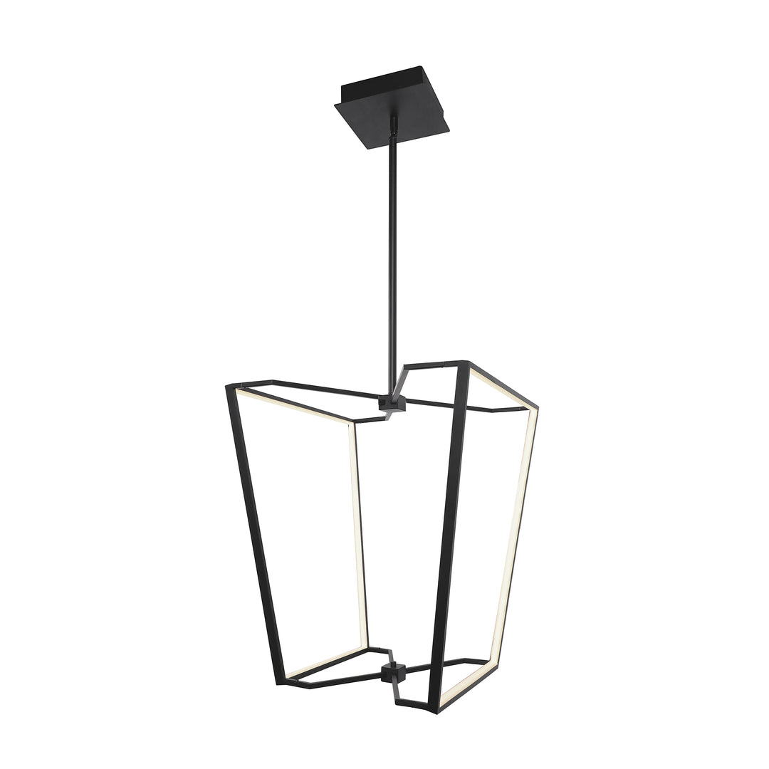 Dainolite 48W Chandelier, Aged Brass with White Silicone Diffuser