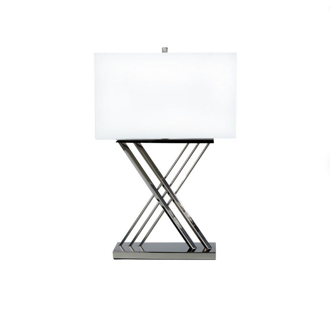 Chrome X Table Lamp // 1 Light