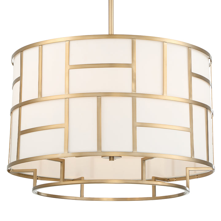 Crystorama Libby Langdon Danielson 6 Light Vibrant Gold Chandelier