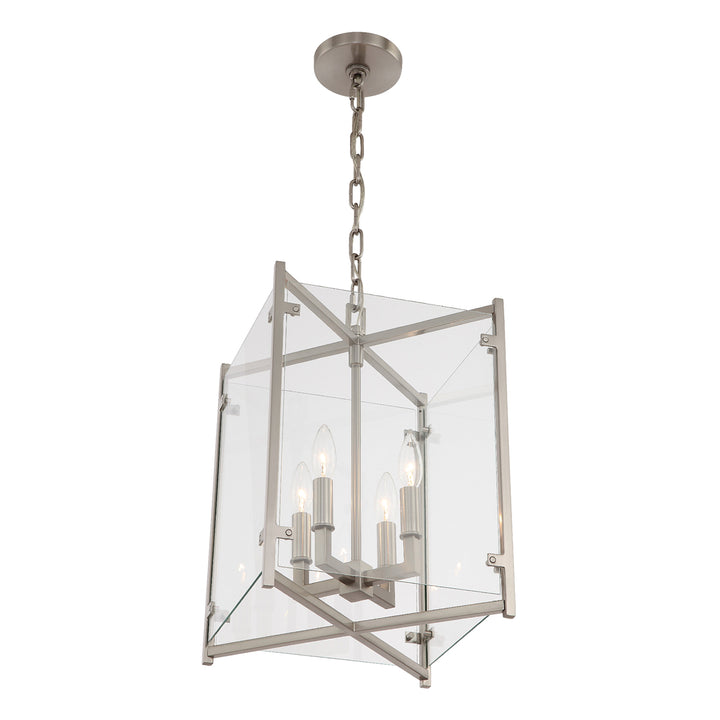 Crystorama Danbury 4 Light Brushed Nickel Mini Chandelier