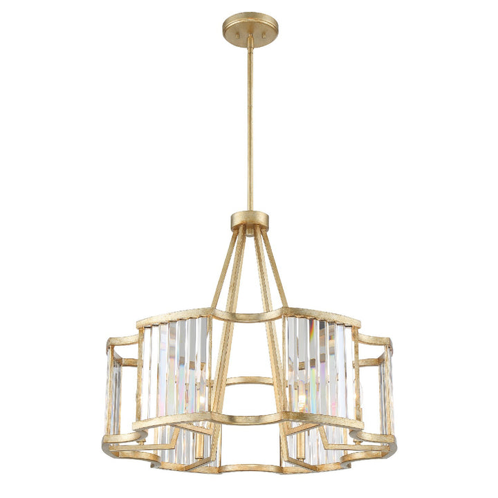 Crystorama Darcy 8 Light Distressed Twilight Chandelier