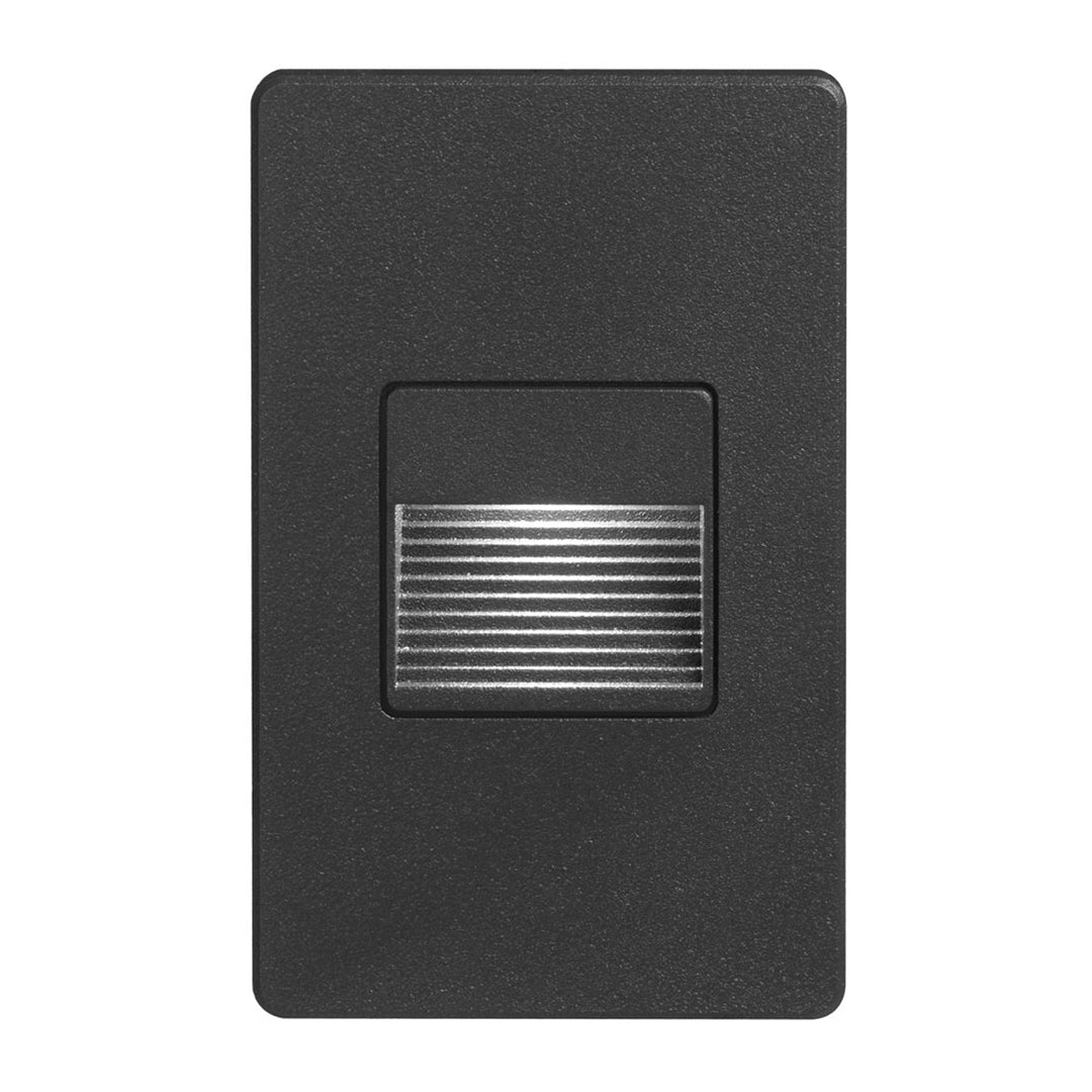 Dainolite 120VAC input, L125mmxW78mmxH37mm, 2700K, 3.3W IP65, Black Wall LED Light