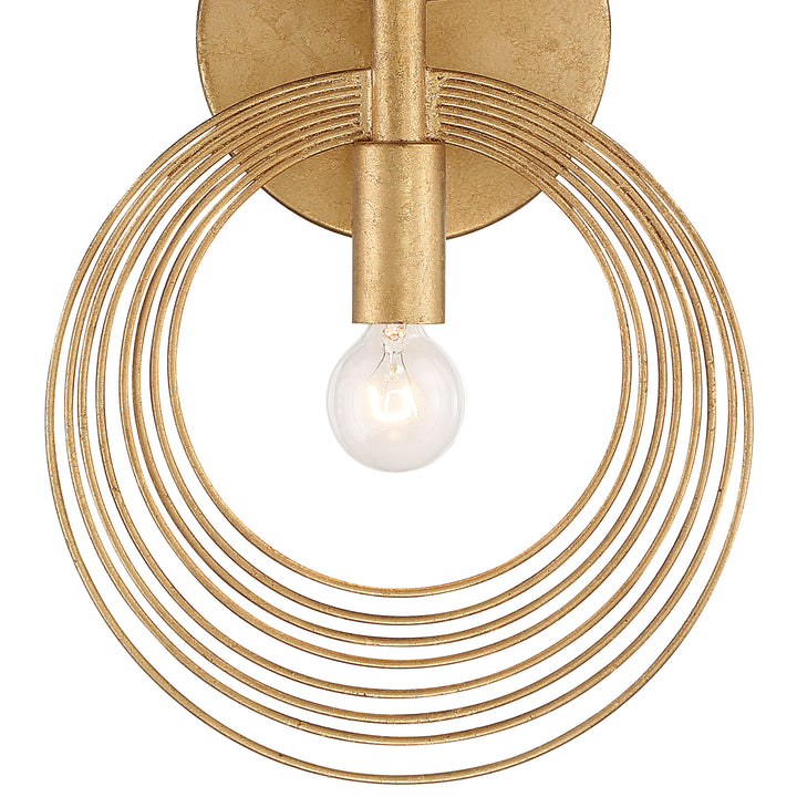 Crystorama Doral 2 Light Renaissance Gold Sconce