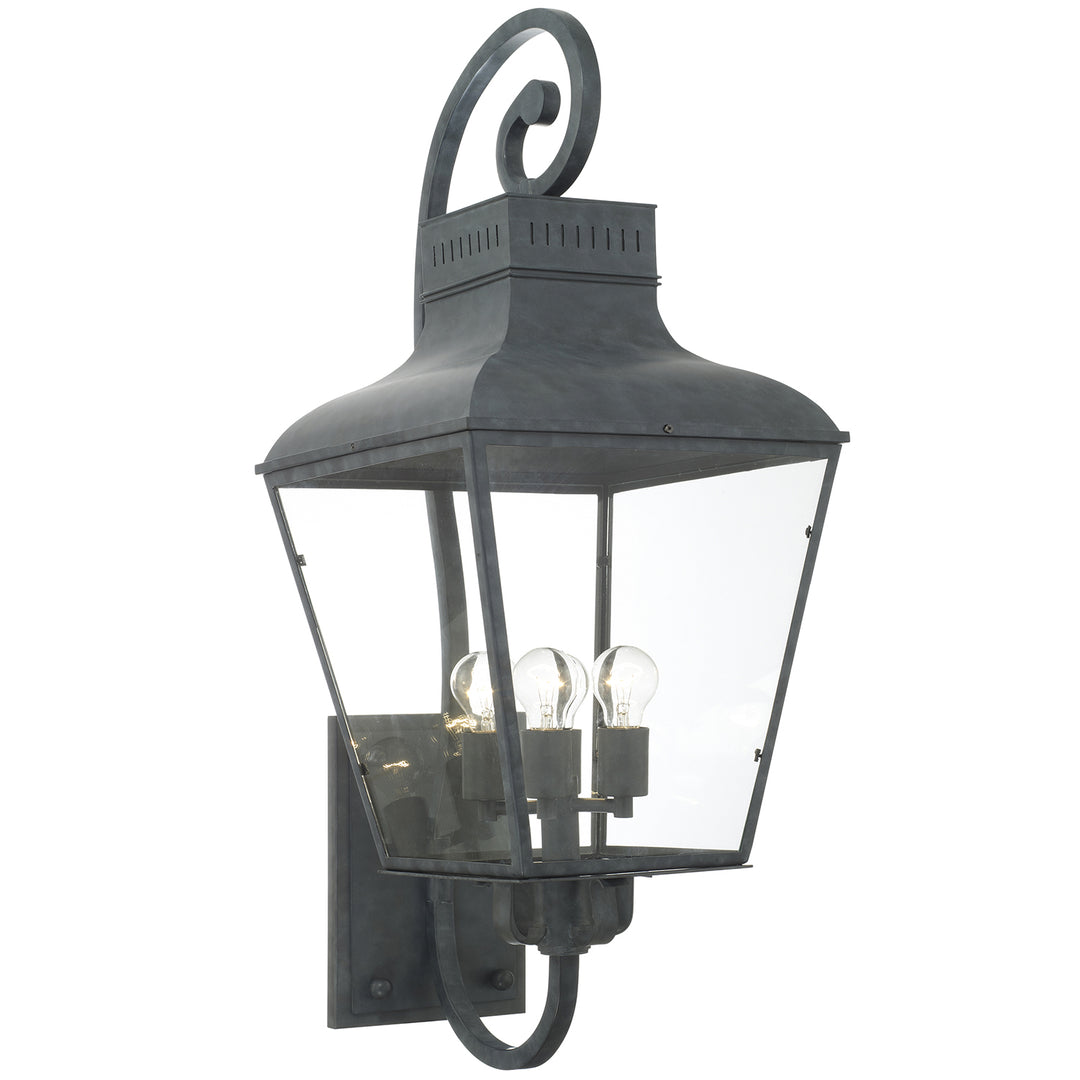 Crystorama Dumont 4 Light Graphite Outdoor Sconce