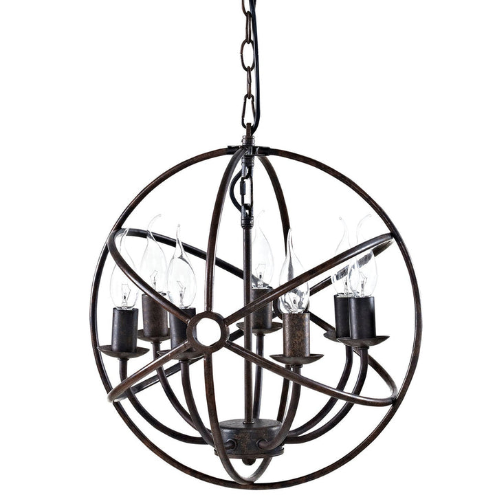 Atom Chandelier in Brown