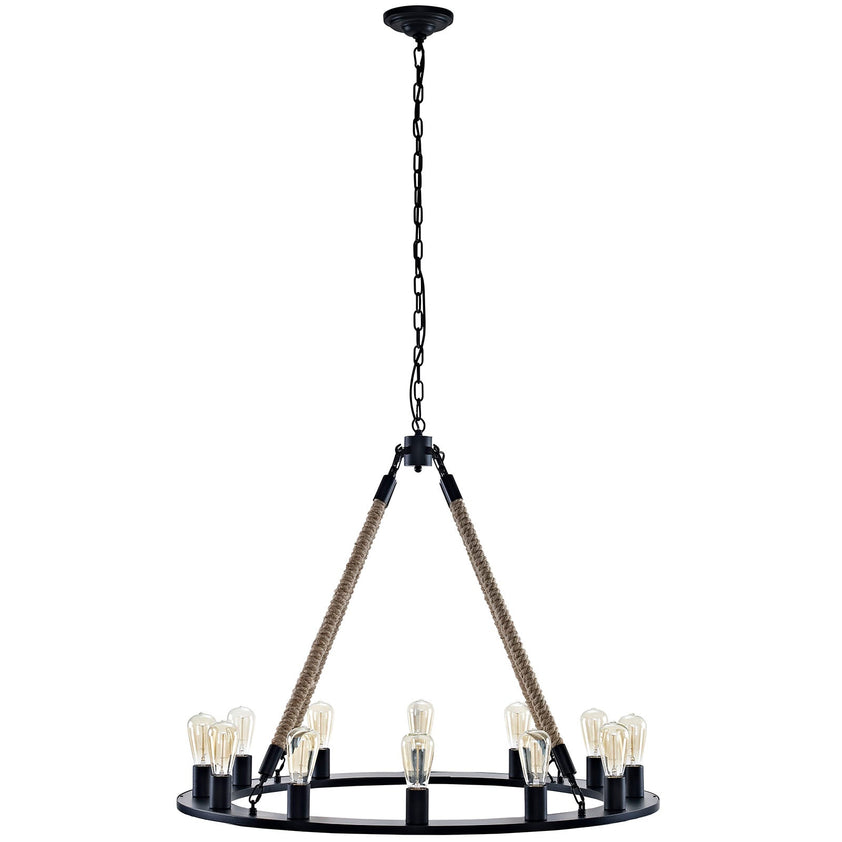 Encircle Chandelier in Brown