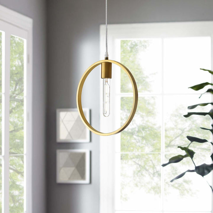 Orbit Brass Ceiling Pendant Light