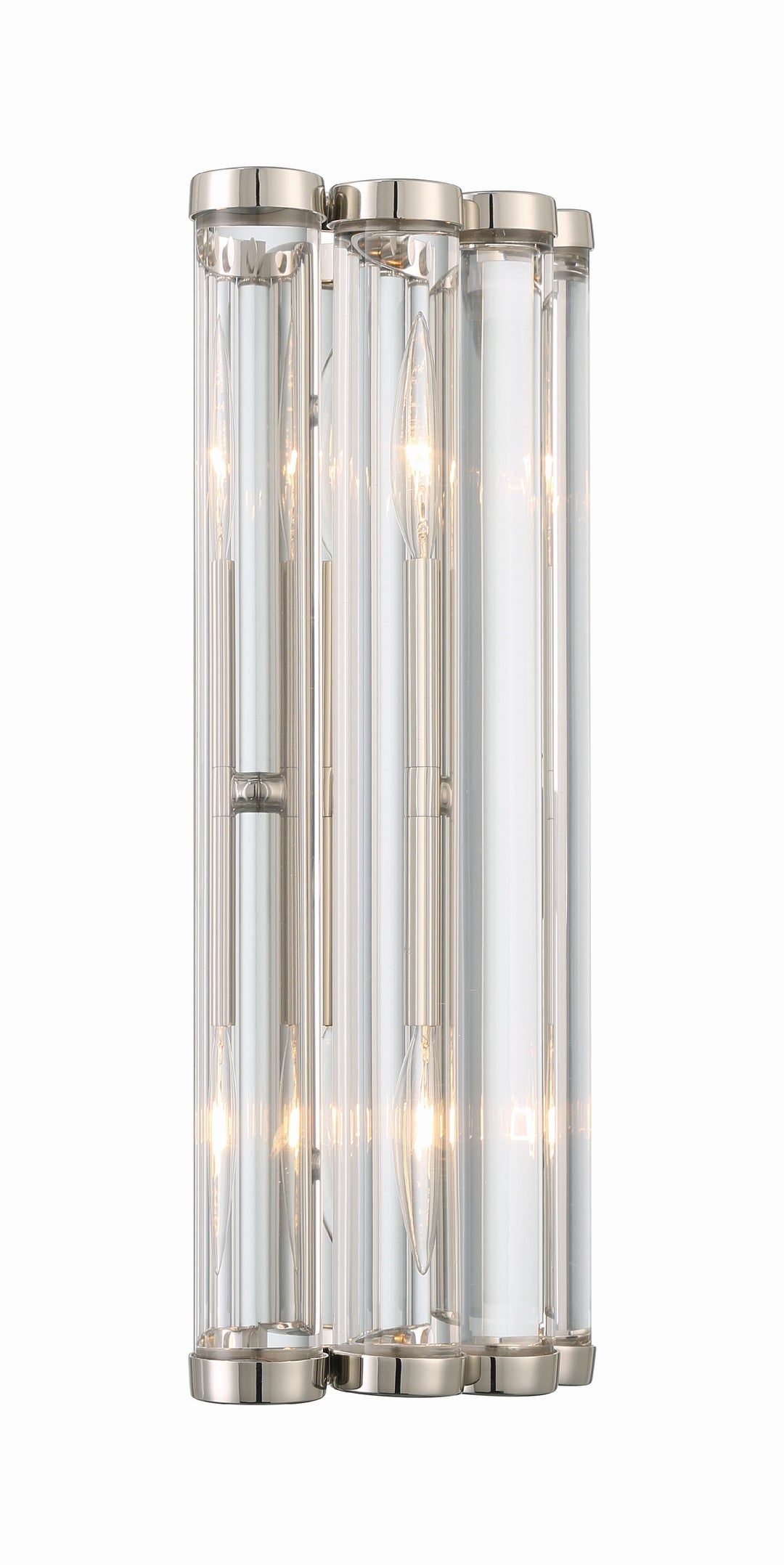 Crystorama Libby Langdon Elliot 2 Light Polished Nickel Sconce