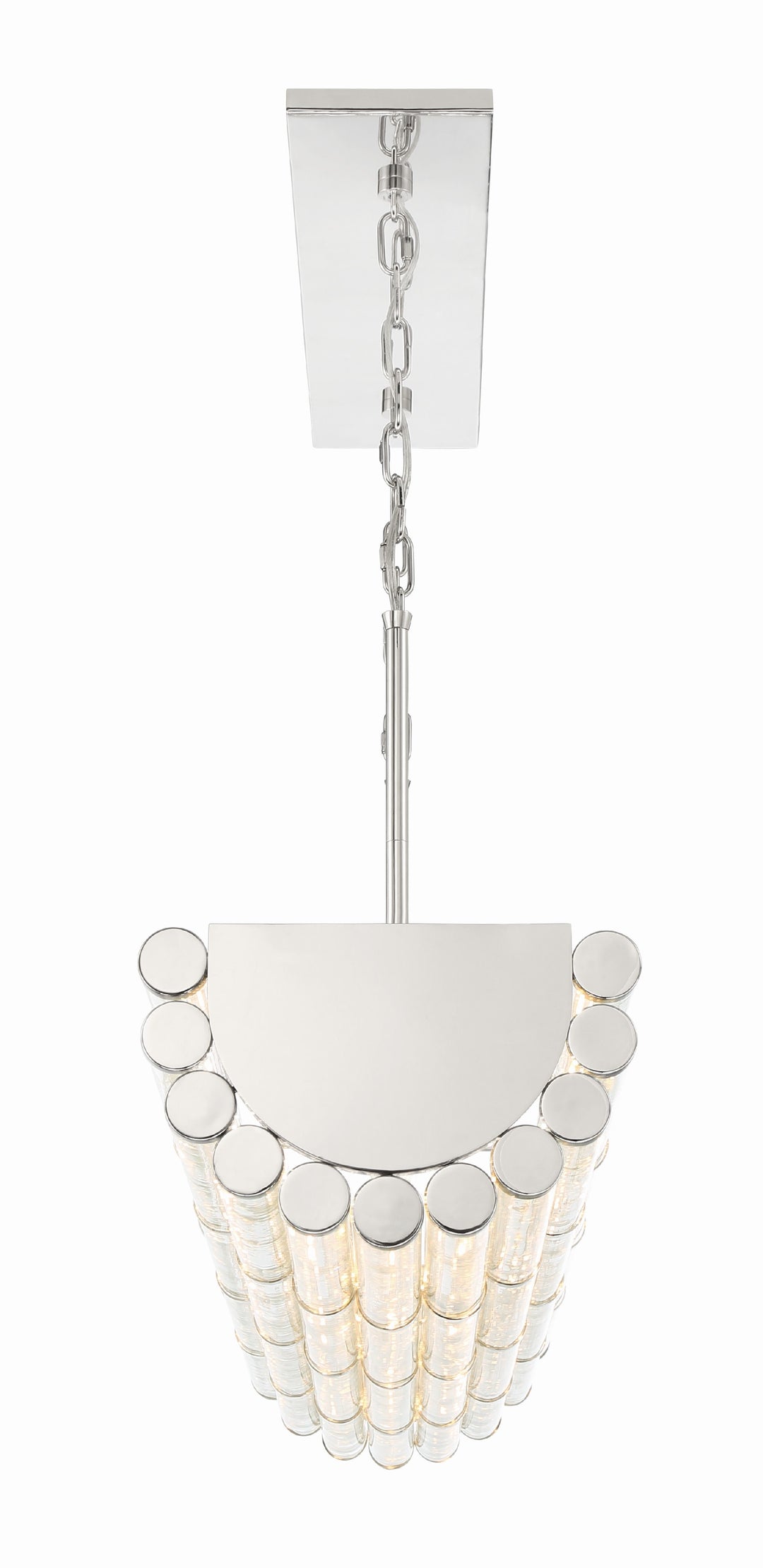 Crystorama Libby Langdon Elliot 6 Light Polished Nickel Linear Chandelier