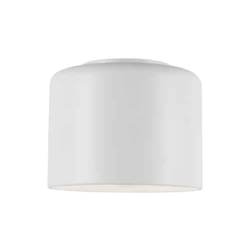 Dainolite 1 Light Incandescent Flush Mount, Aged Brass w/ Matte Black &Gold Shade