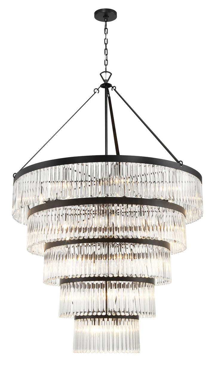 Emory 30 Light Black Forged Chandelier