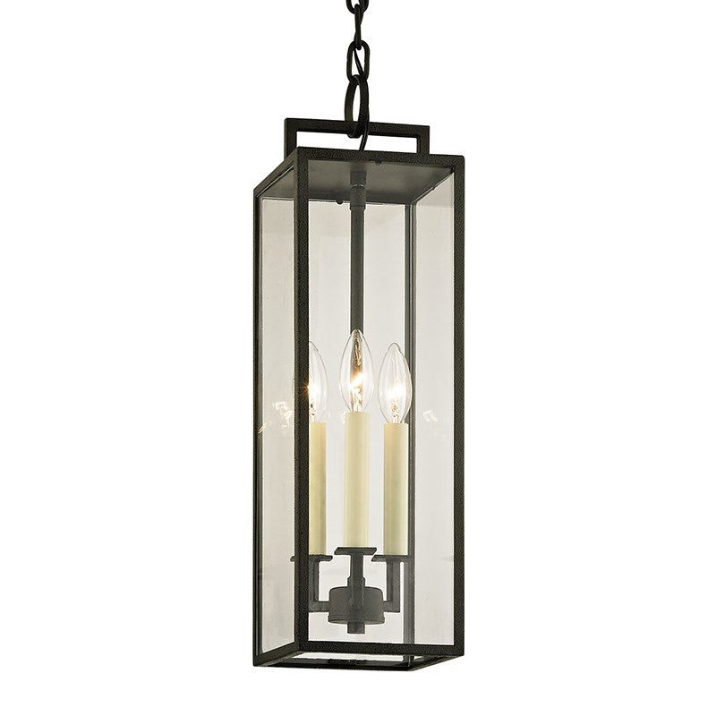 Beckham Exterior Pendant - Forged Iron, 21.25"