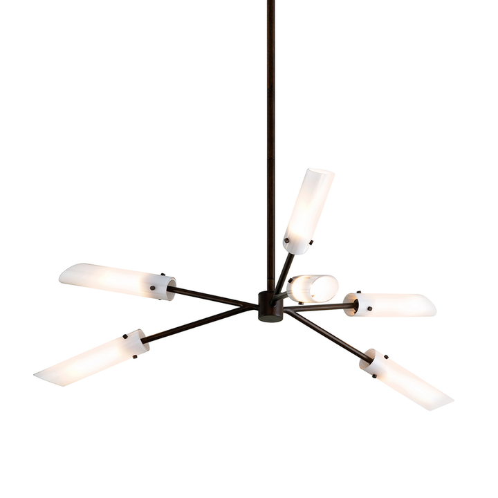 High Line Chandelier 13" - Dark Bronze