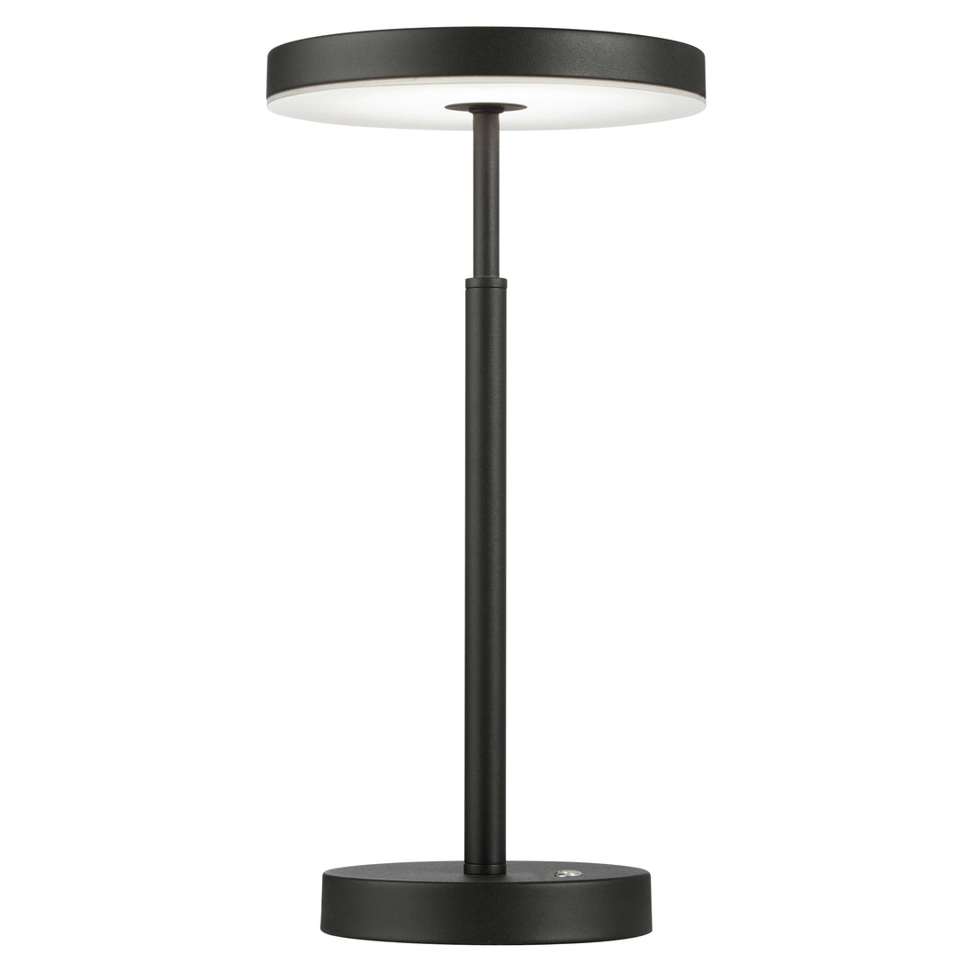 Dainolite 10W Table Lamp, Sandy Black w/ White Acrylic Diffuser