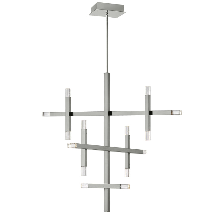 Dainolite 42W Aged Brass Chandelier w/ Acrylic Diffuser